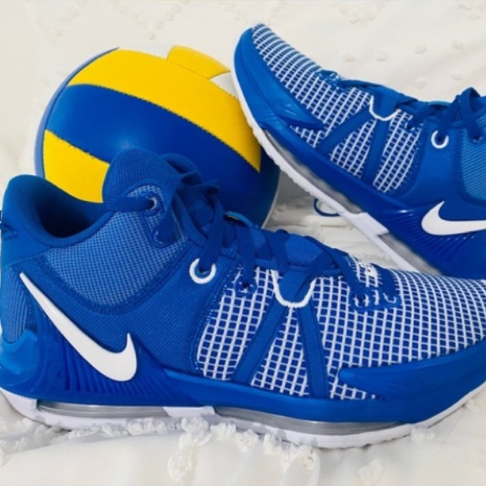 Nike Lebron Witness VII HO 22 performance basketball Blue and White Sneakers